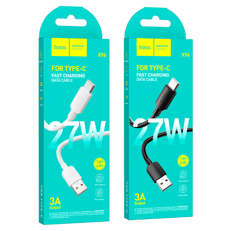 Cable USB to Type-C “X96 Hyper” 27W fast charge