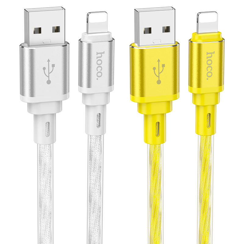 Cable USB to iP “X98 Crystal ice”