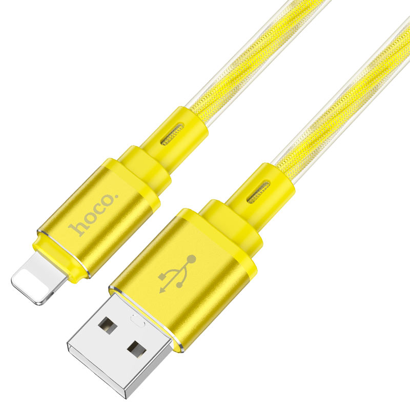 Cable USB to iP “X98 Crystal ice”
