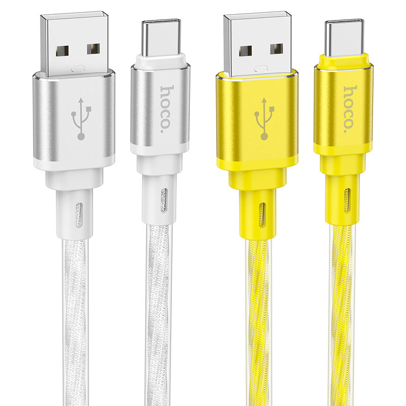 Cable USB to Type-C “X98 Crystal ice”