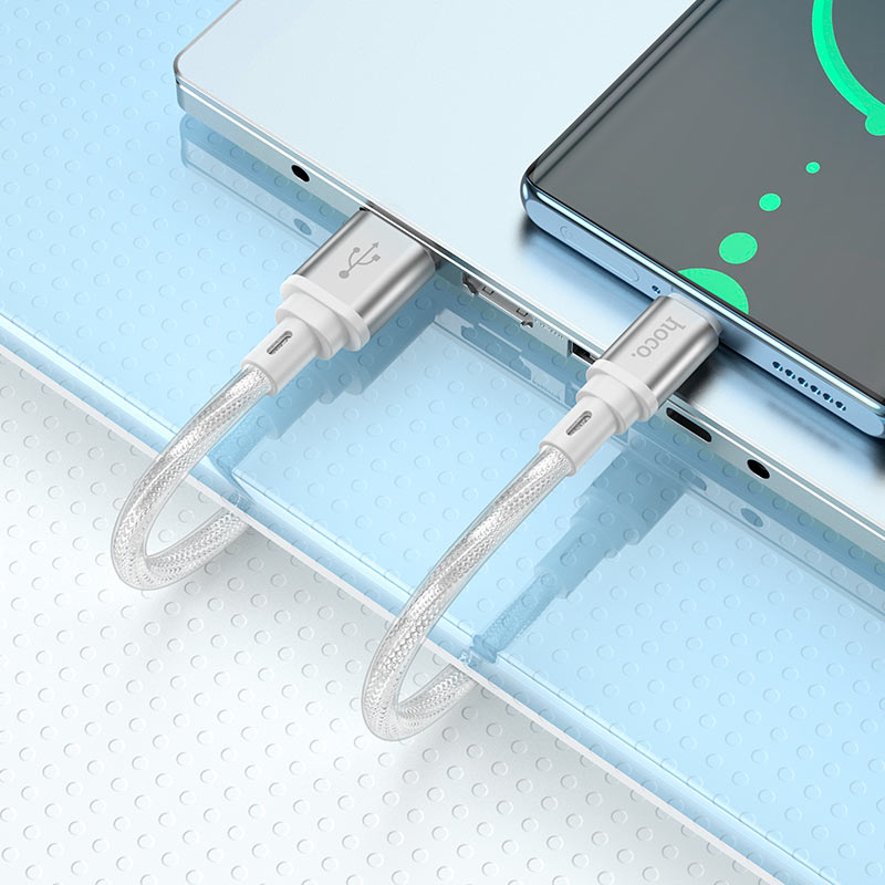 Cable USB to Type-C “X98 Crystal ice”