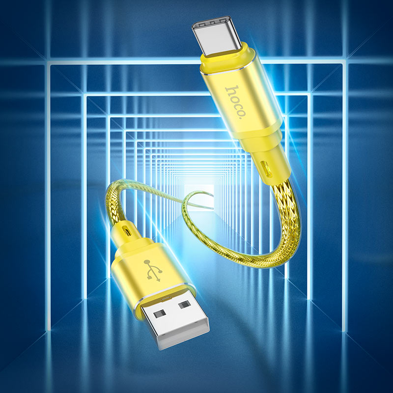 Cable USB to Type-C “X98 Crystal ice”