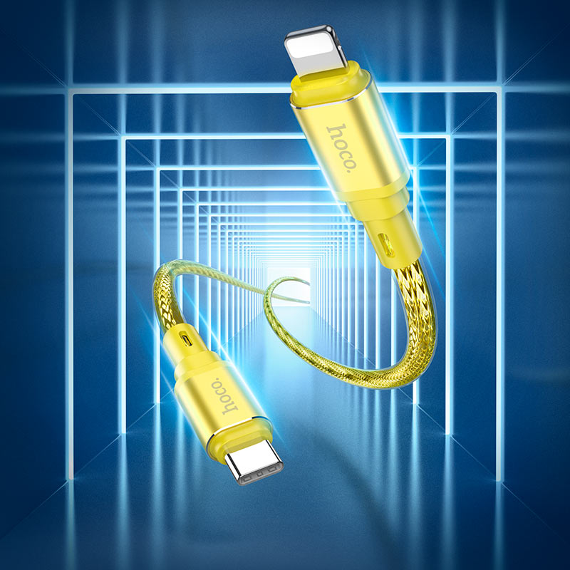 Cable Type-C to iP “X98 Crystal ice” PD 20W fast charge