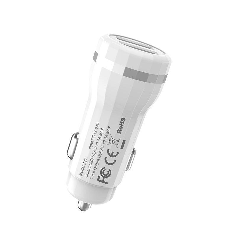 Car charger “Z27 Staunch” dual port charging adapter