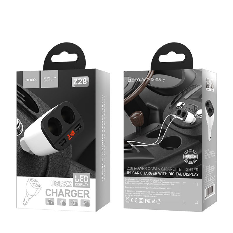 Car charger “Z28 Power ocean” with digital display