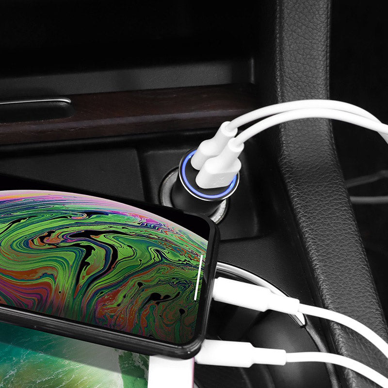 Car charger “Z30A Easy route” dual port charging adapter