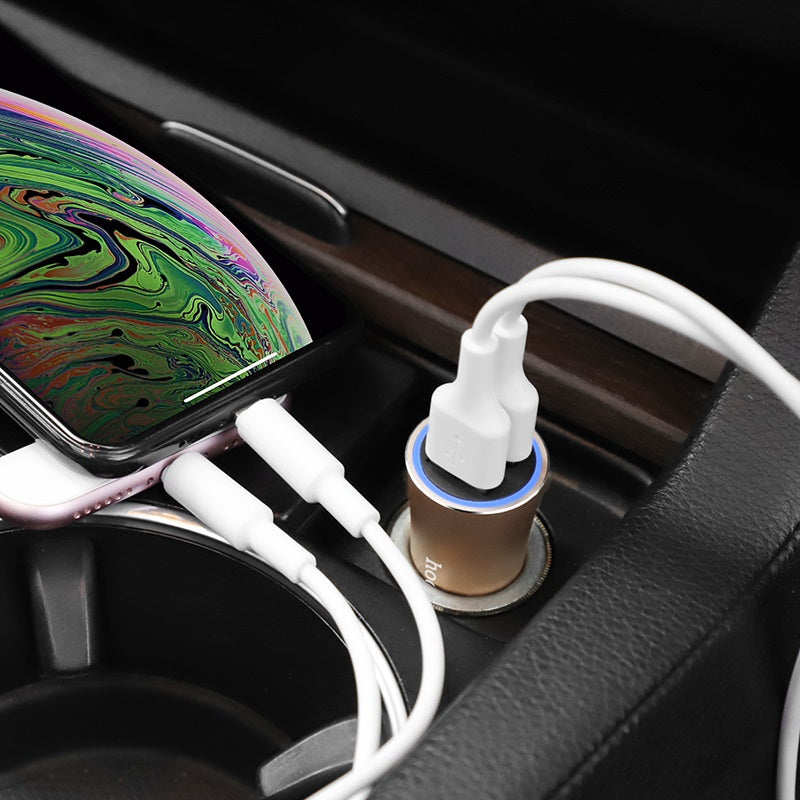 Car charger “Z30A Easy route” dual port charging adapter