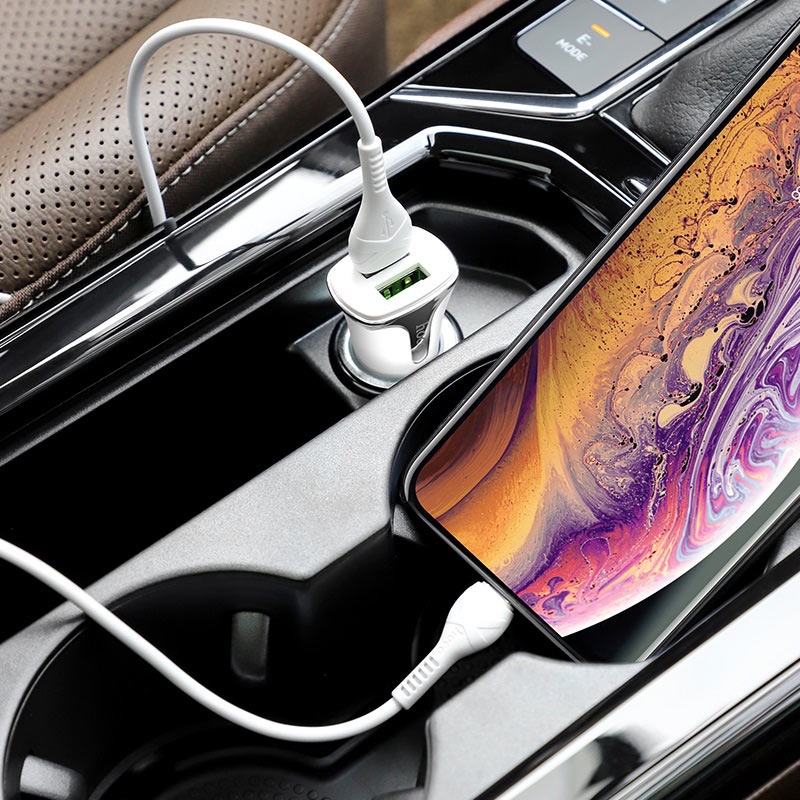 Car charger “Z31 Universe” double port QC3.0 set with cable