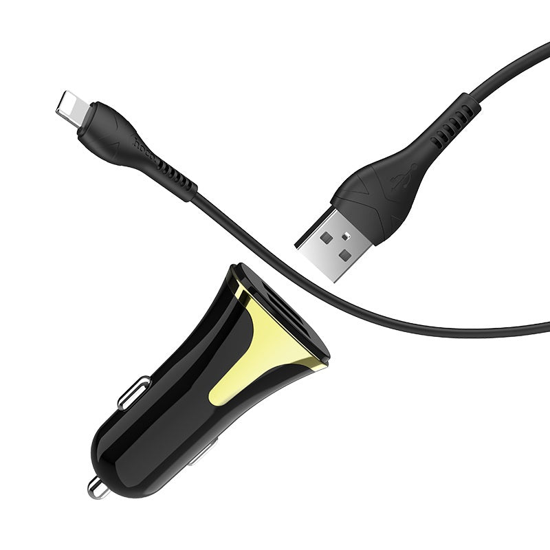 Car charger “Z31 Universe” double port QC3.0 set with cable