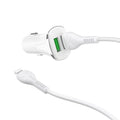Car charger “Z31 Universe” double port QC3.0 set with cable