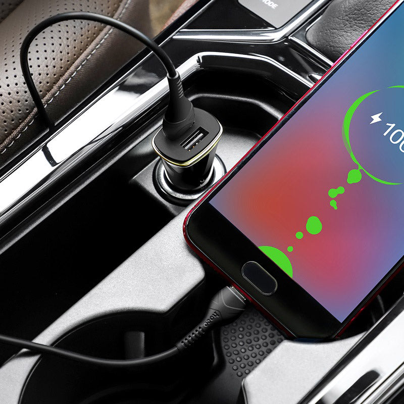 Car charger “Z31 Universe” double port QC3.0 set with cable