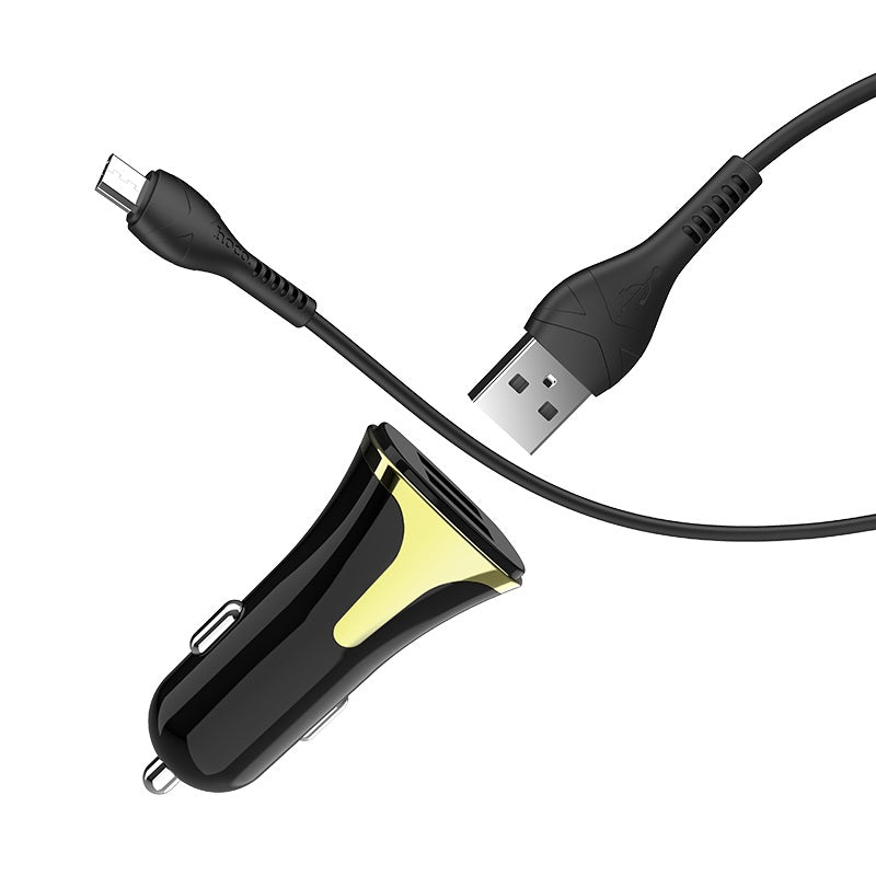 Car charger “Z31 Universe” double port QC3.0 set with cable