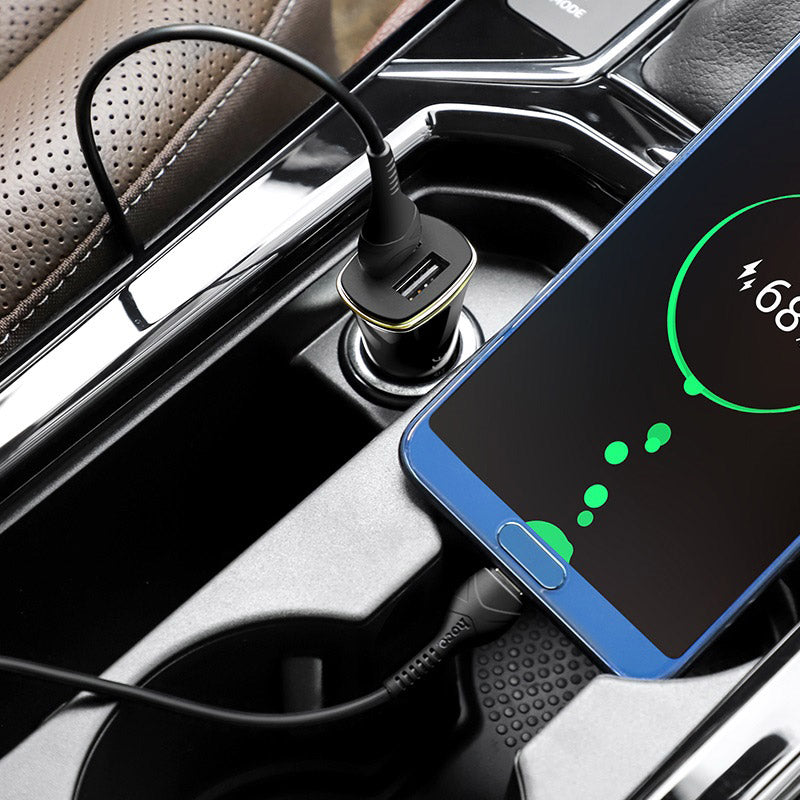 Car charger “Z31 Universe” double port QC3.0 set with cable