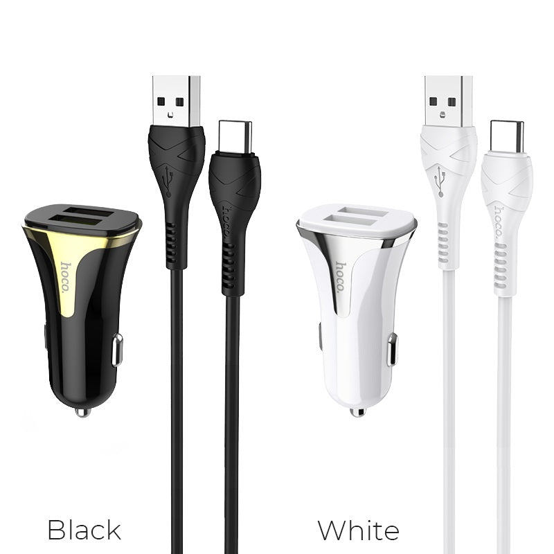 Car charger “Z31 Universe” double port QC3.0 set with cable