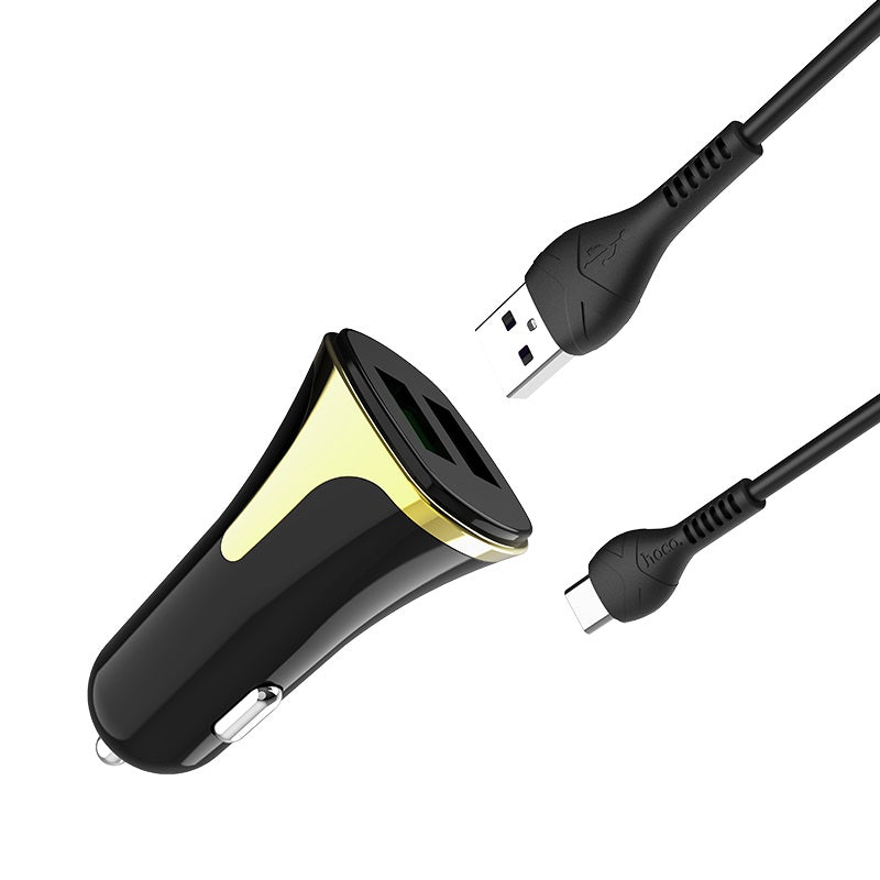 Car charger “Z31 Universe” double port QC3.0 set with cable