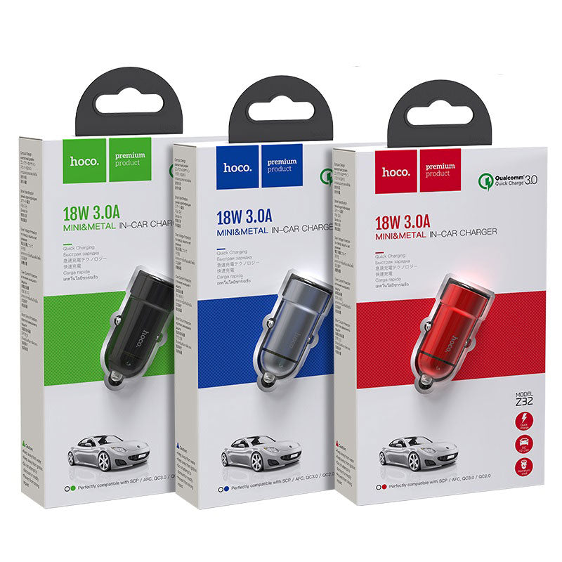 Car charger “Z32 Speed Up” single port QC3.0