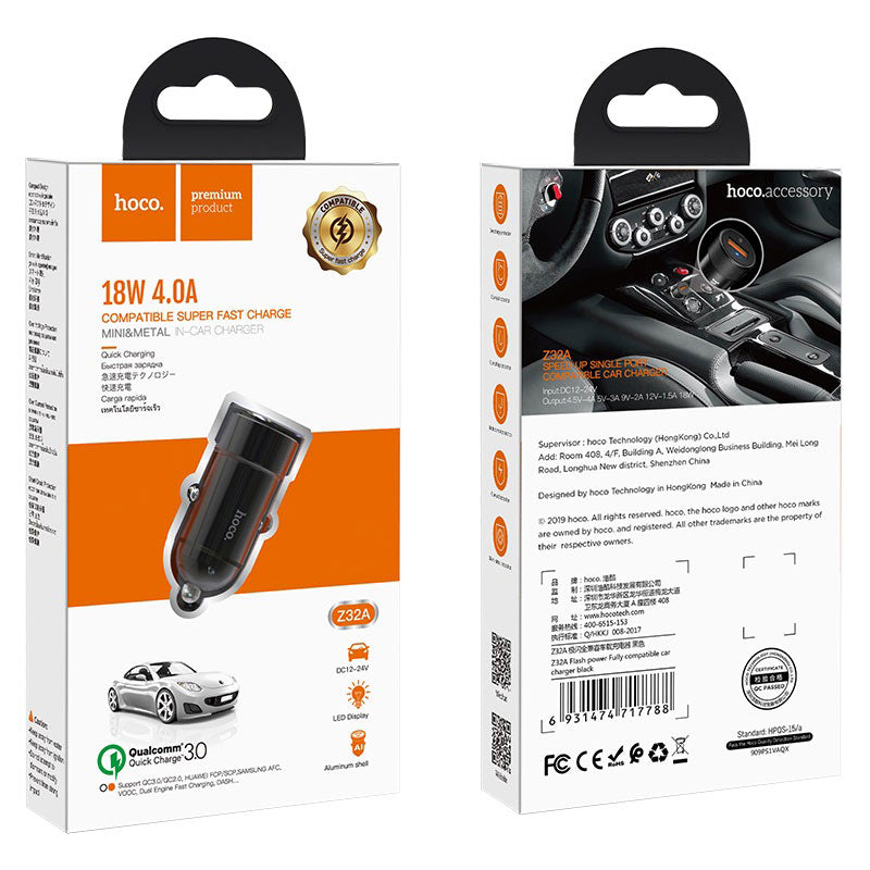 Car charger “Z32A Flash power” set with cable