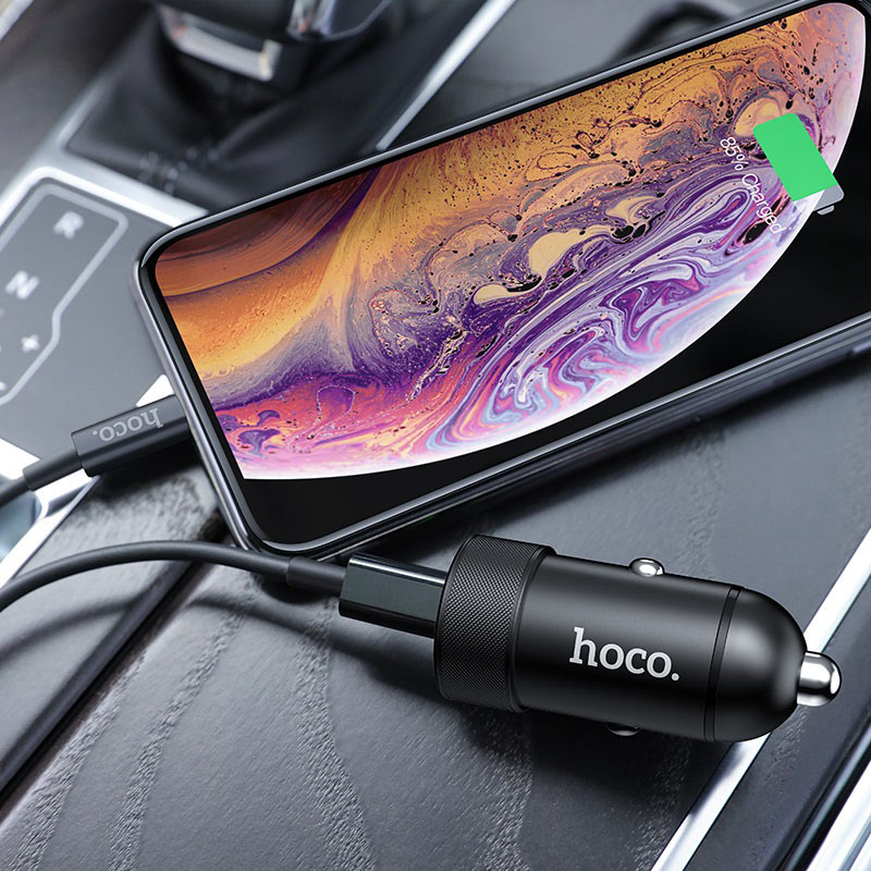 Car charger “Z32B Speed up” PD+QC3.0 set with cable