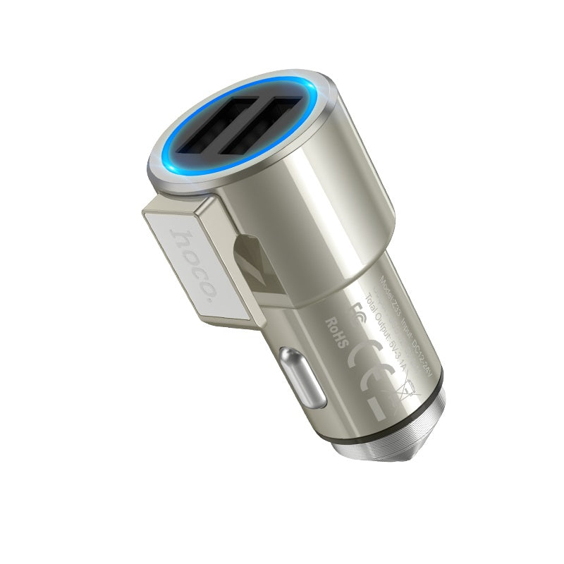 Car charger “Z33 Sword” dual USB output