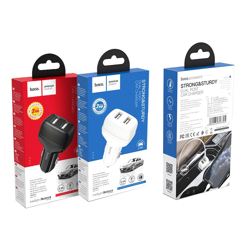 Car charger “Z36 Leader” dual port set with cable