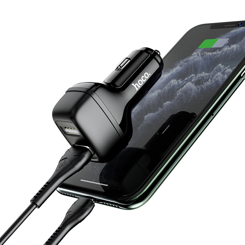 Car charger “Z36 Leader” dual port set with cable