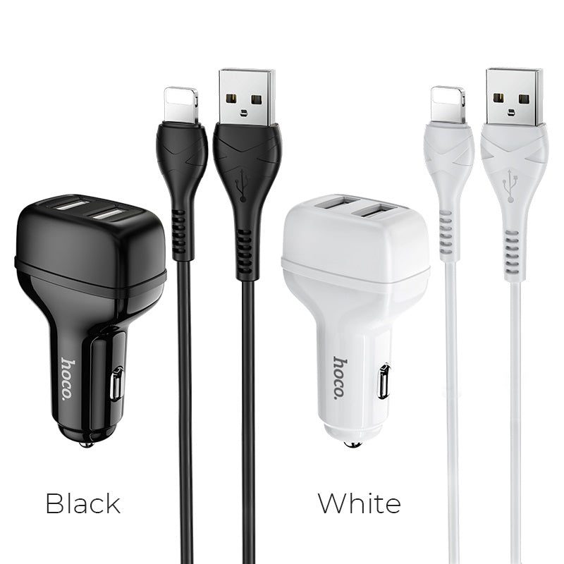 Car charger “Z36 Leader” dual port set with cable