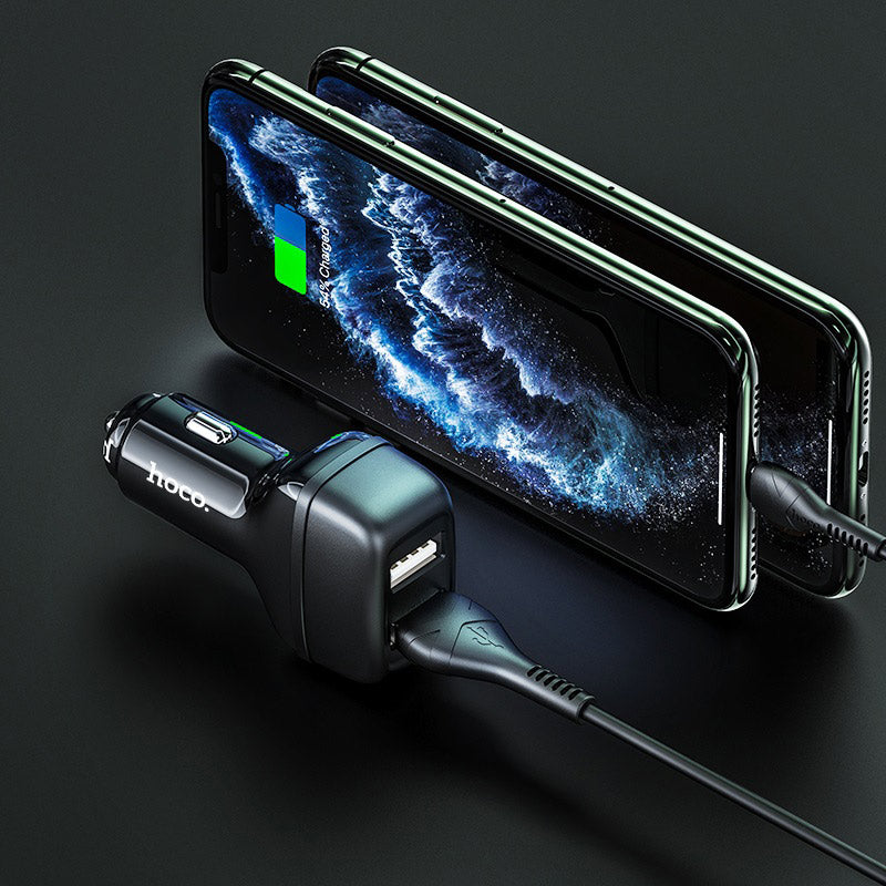Car charger “Z36 Leader” dual port set with cable