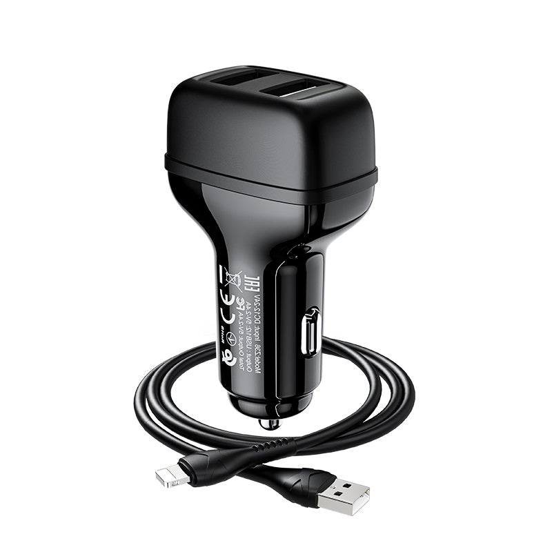 Car charger “Z36 Leader” dual port set with cable