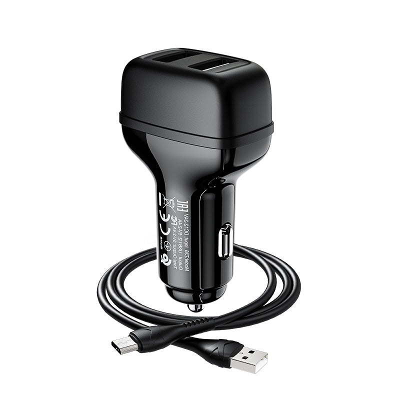 Car charger “Z36 Leader” dual port set with cable