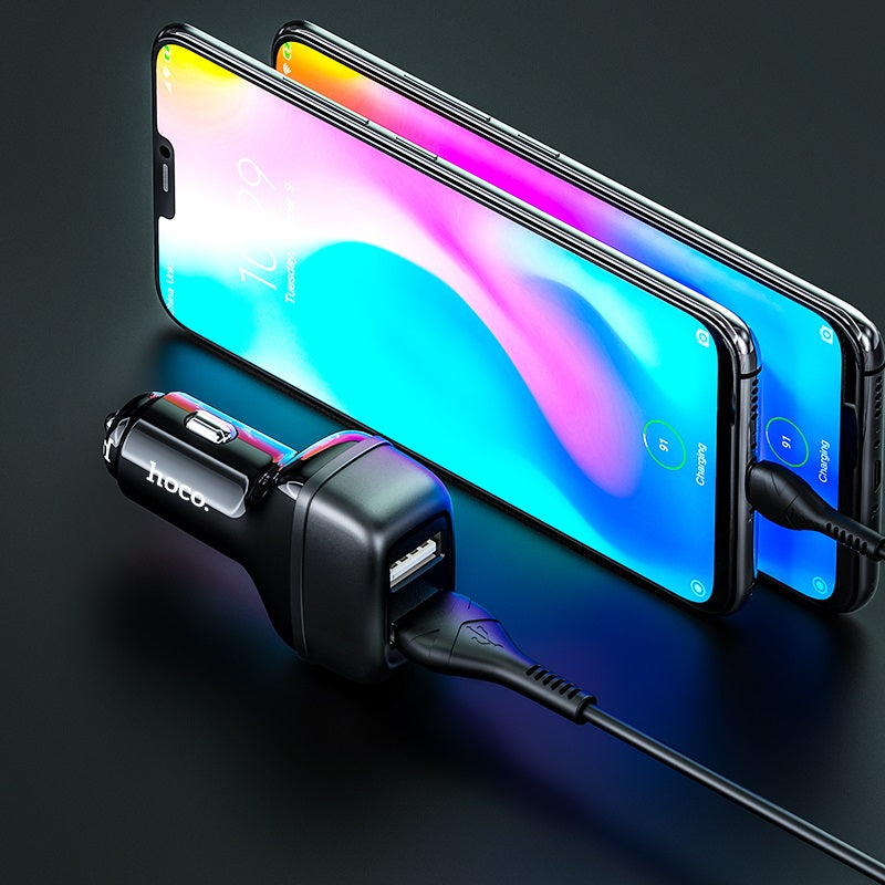 Car charger “Z36 Leader” dual port set with cable