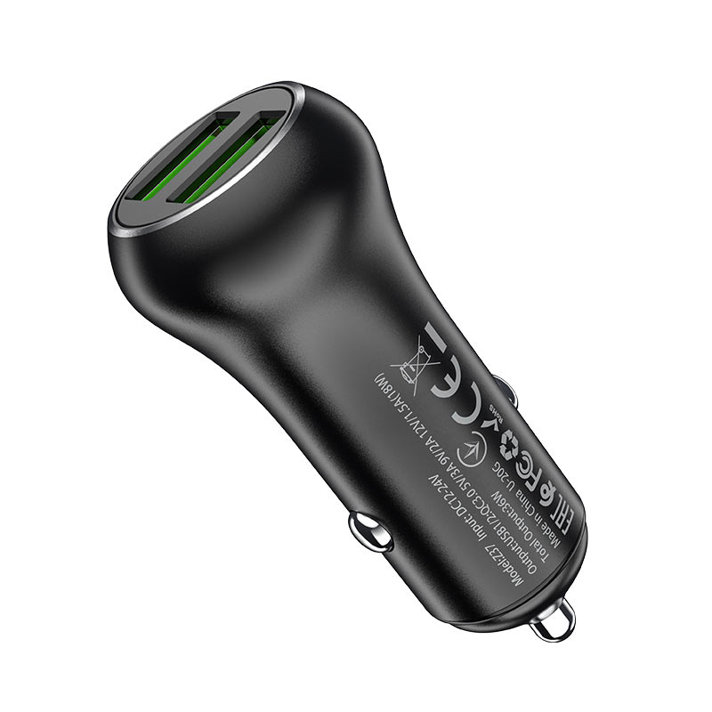Car charger “Z37 Sharp speed” dual port QC3.0