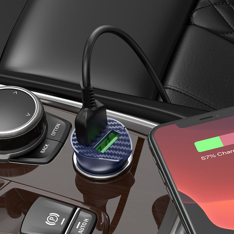 Car charger “Z39 Farsighted” QC3.0 dual port set with cable