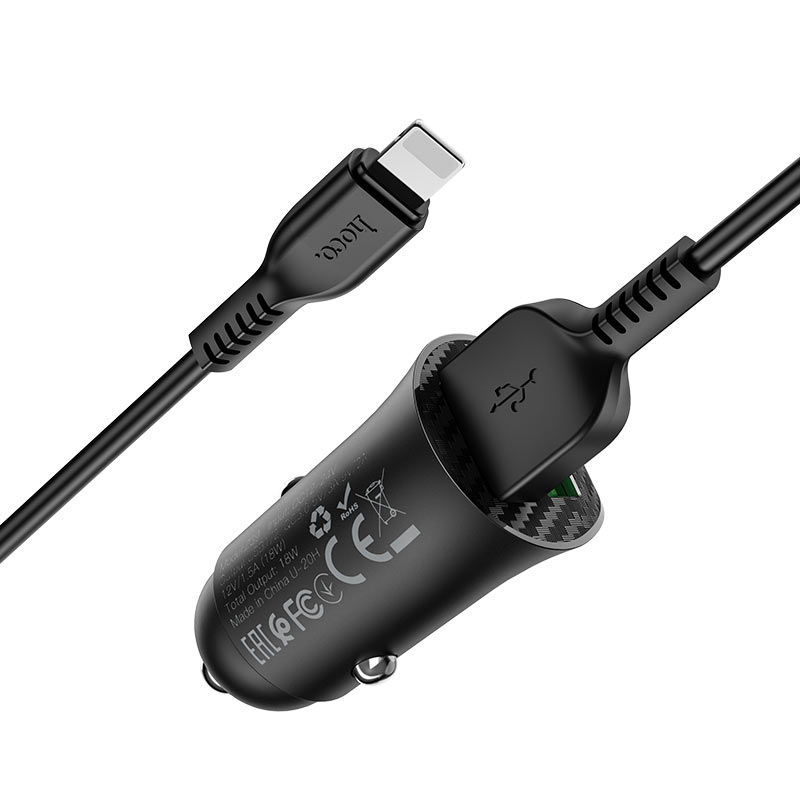 Car charger “Z39 Farsighted” QC3.0 dual port set with cable