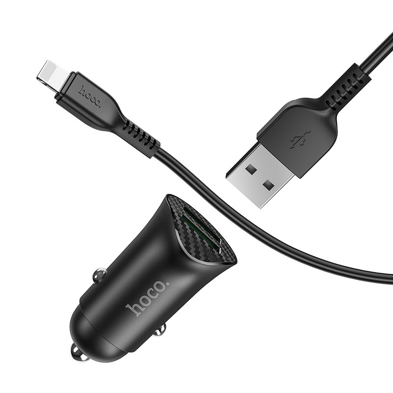 Car charger “Z39 Farsighted” QC3.0 dual port set with cable