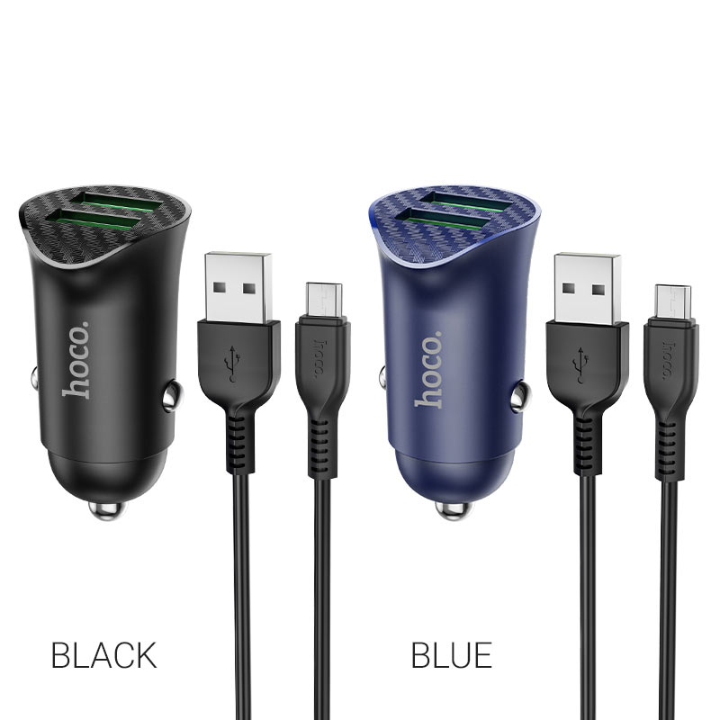 Car charger “Z39 Farsighted” QC3.0 dual port set with cable