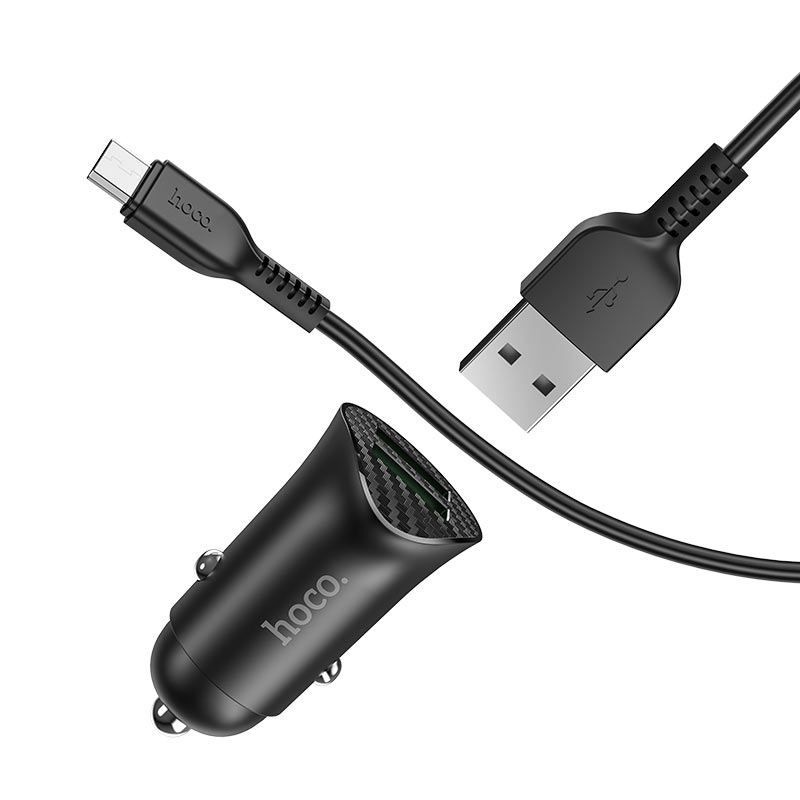 Car charger “Z39 Farsighted” QC3.0 dual port set with cable