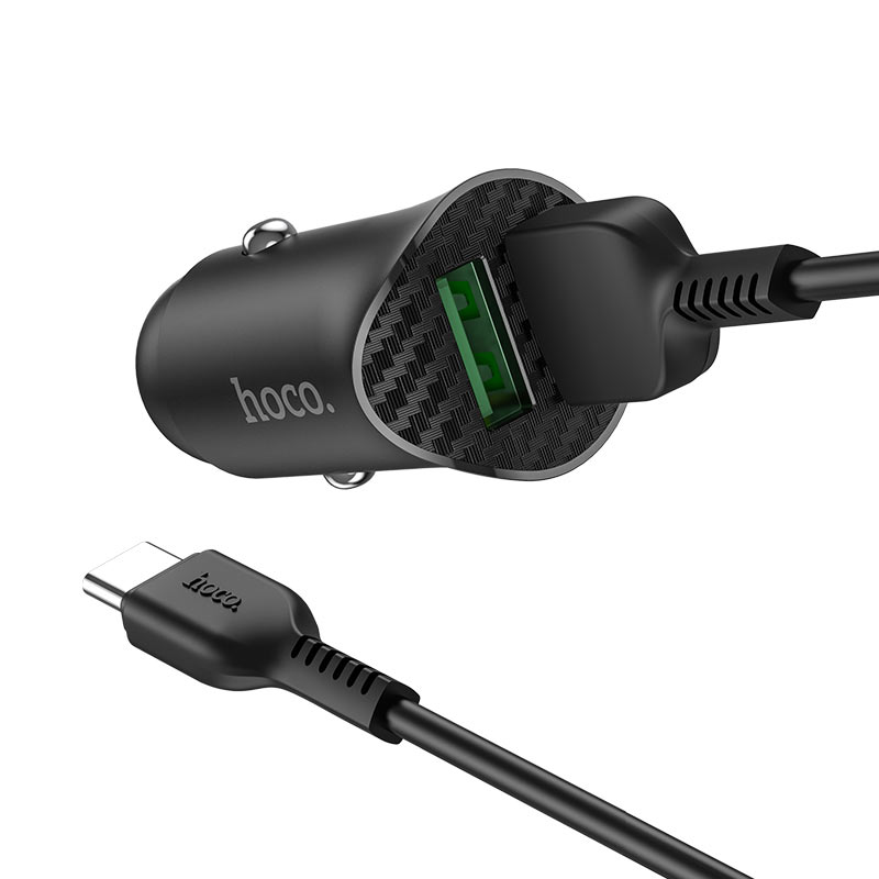 Car charger “Z39 Farsighted” QC3.0 dual port set with cable