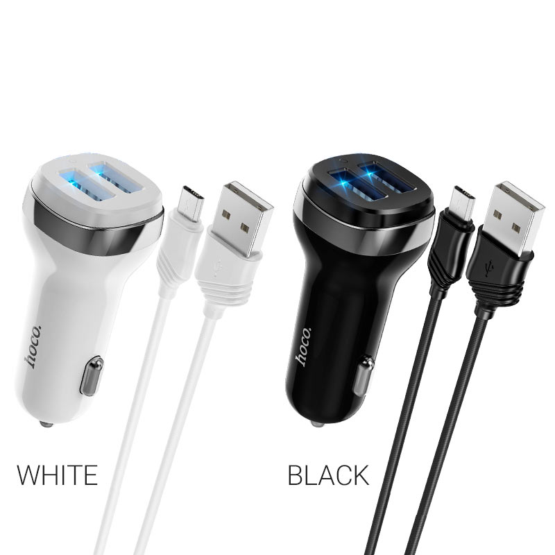 Car charger “Z40 Superior” dual port set with cable