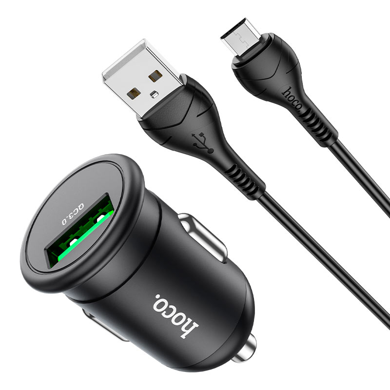 Car charger “Z43 Mighty” QC3.0 set with cable