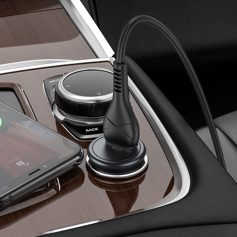 Car charger “Z43 Mighty” QC3.0 set with cable