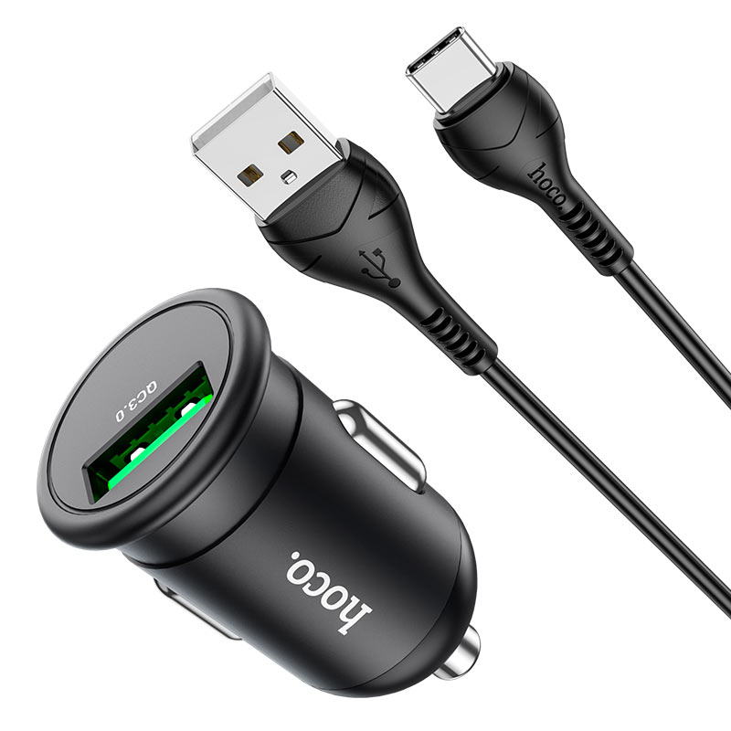 Car charger “Z43 Mighty” QC3.0 set with cable