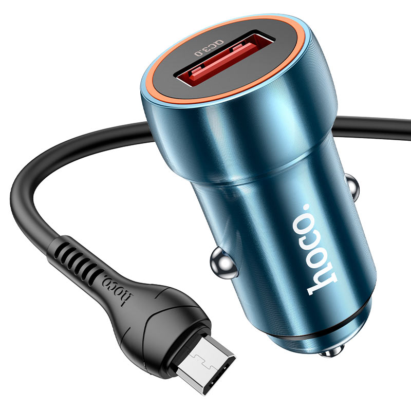 Car charger “Z46 Blue shield” QC3.0 set with cable