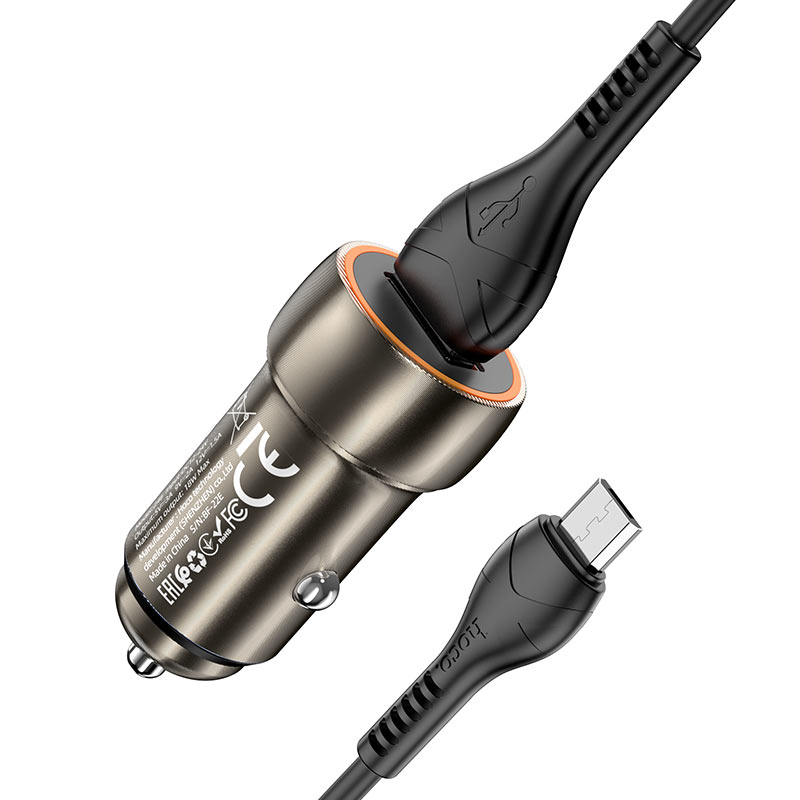 Car charger “Z46 Blue shield” QC3.0 set with cable