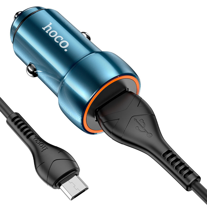 Car charger “Z46 Blue shield” QC3.0 set with cable