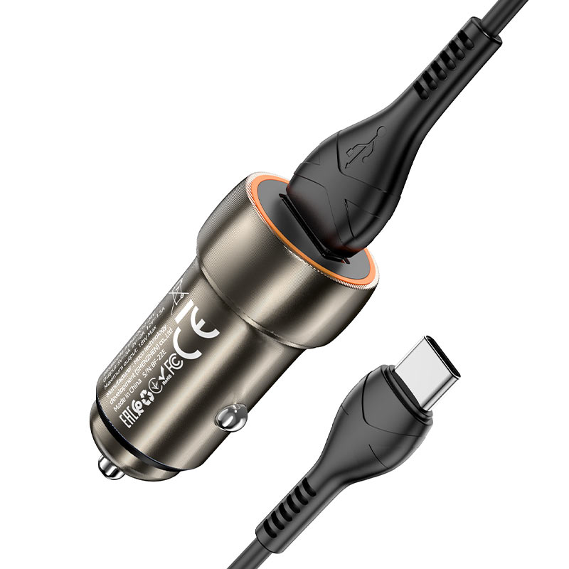 Car charger “Z46 Blue shield” QC3.0 set with cable