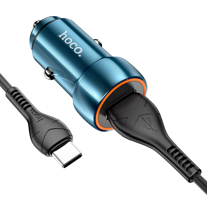 Car charger “Z46 Blue shield” QC3.0 set with cable