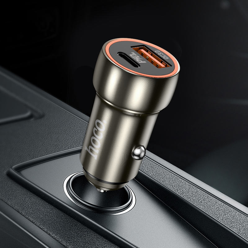 Car charger “Z46A Blue whale” PD20W + QC3.0 set with cable