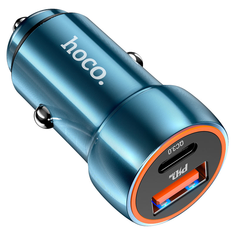 Car charger “Z46A Blue whale” PD20W + QC3.0 set with cable