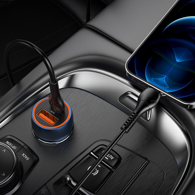 Car charger “Z46A Blue whale” PD20W + QC3.0 set with cable