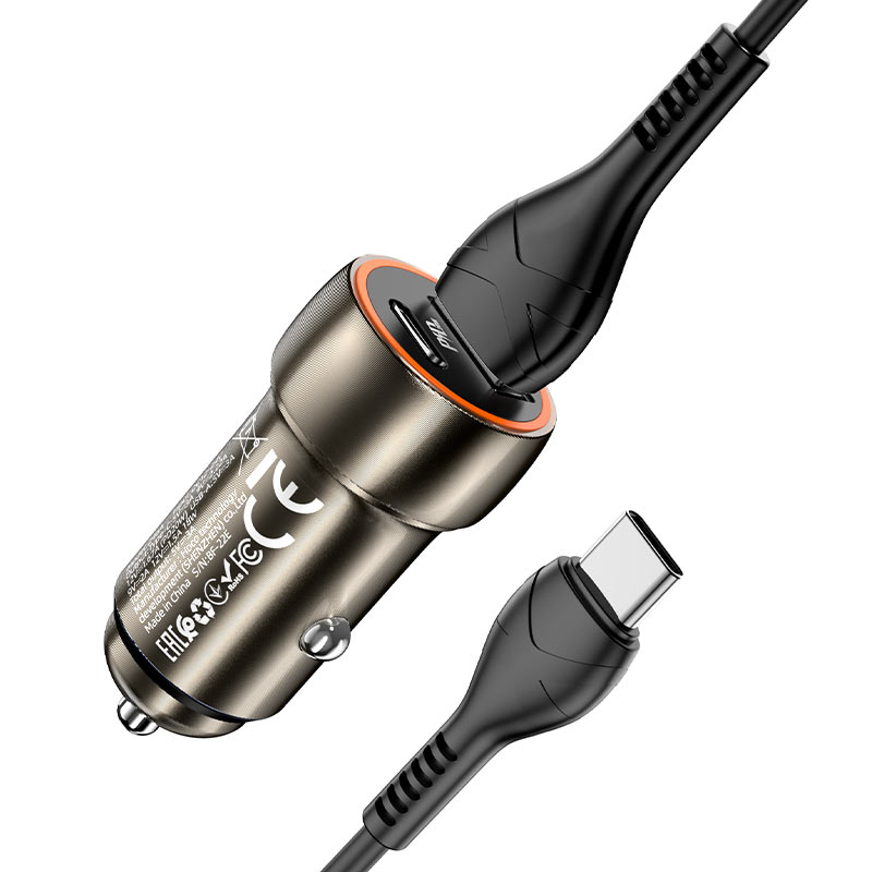 Car charger “Z46A Blue whale” PD20W + QC3.0 set with cable